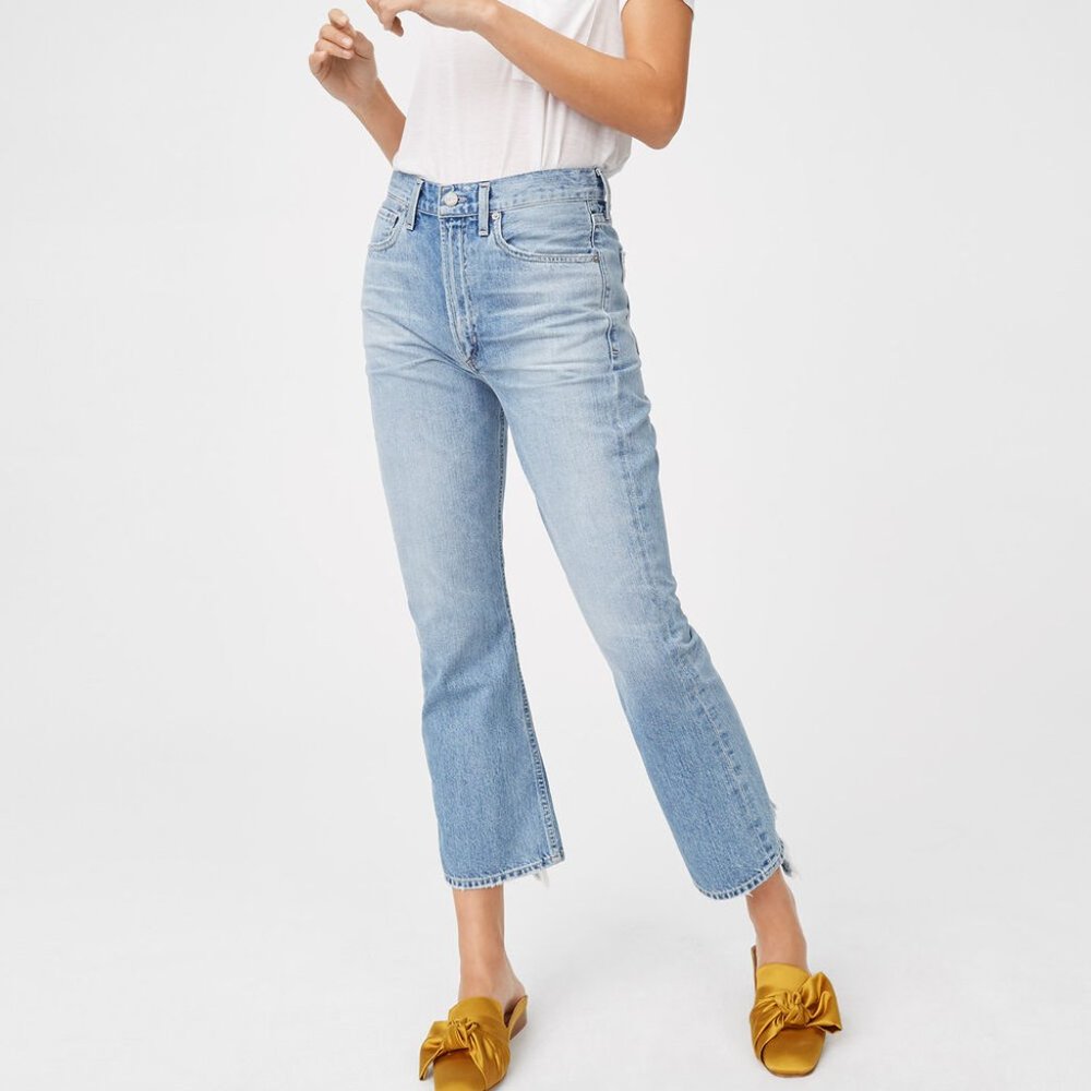 CITIZENS OF HUMANITY ESTELLA HIGH-RISE ANKLE FLARE JEANS